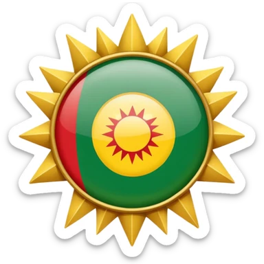 Make original kurdstan flag sticker