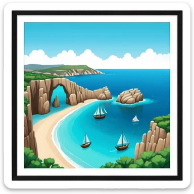 island of sardinia sticker