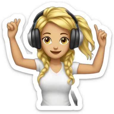Dj girls sticker