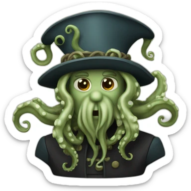Davy Jones with tentacles sticker