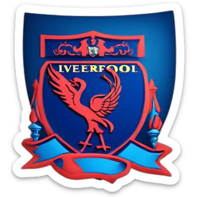 Fc liverpool logo but blue sticker