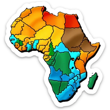 AFRICA CONTINENT sticker