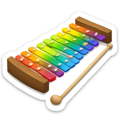 rainbow Xylophone sticker