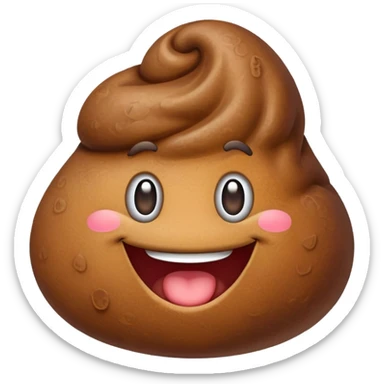 Un caca joyeux  sticker