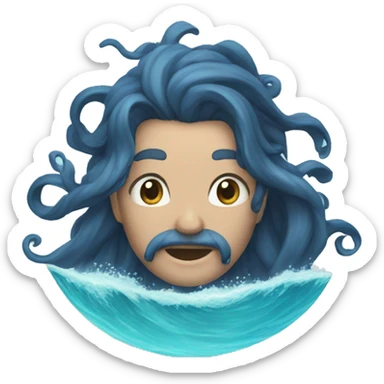 a big ocean parting sticker