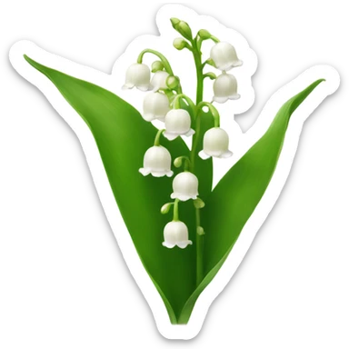 lily of the valley sticker
