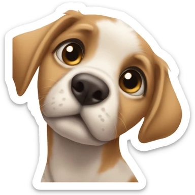 puppy eyes pretty please  sticker