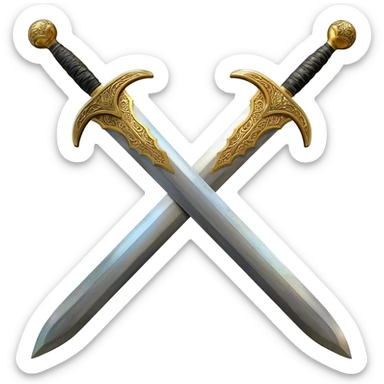 2-headed in one sword sticker