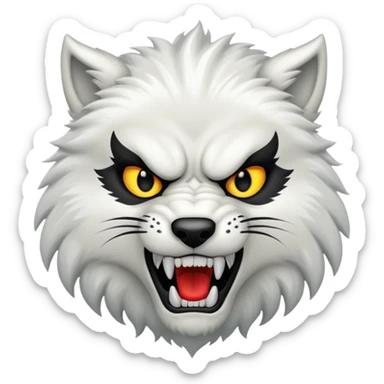 Lobo blanco sticker