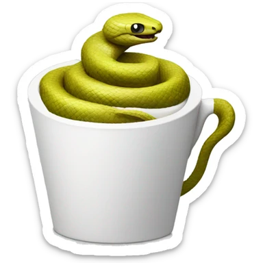 Symbol of pharmacy: the snake surrounding a cup sticker