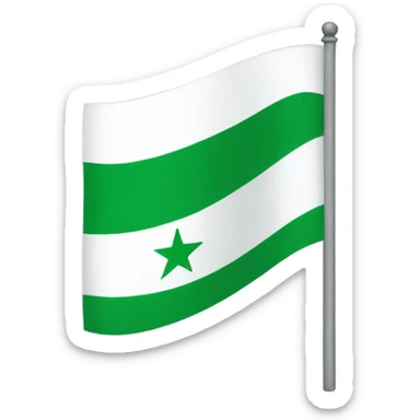 Green Syrian flag sticker
