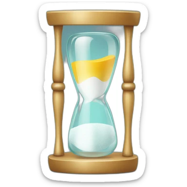 toothbrush hourglass sticker