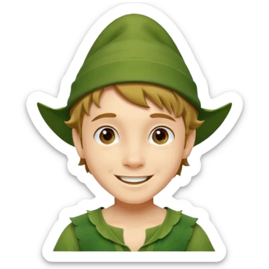 Fairytale character Peter Pan sticker