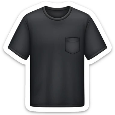 Black shirt sticker