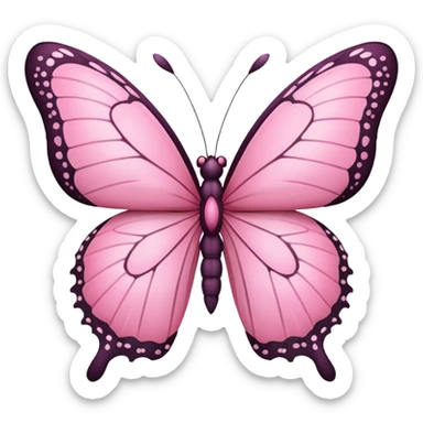 Mariposa rosa sticker