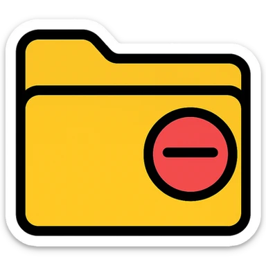 closed icon sticker