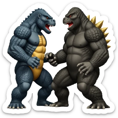 King Kong vs Godzilla sticker
