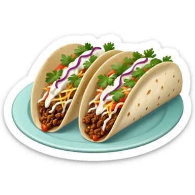 Birria street tacos and horchata  sticker