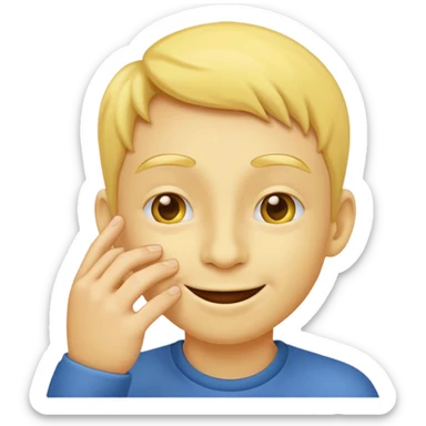 emoji pinching nose sticker