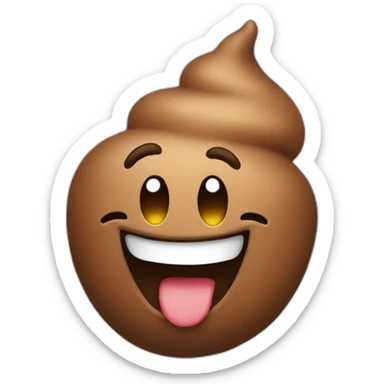 happy poop sticker