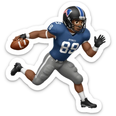 American Football player stiff arm block sticker