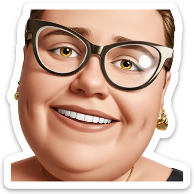 realistic portrait of jewelry boy sticker