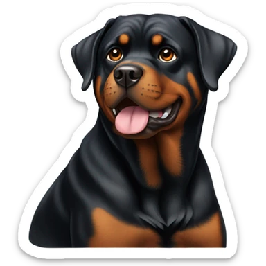 Rottweiler dog sticker