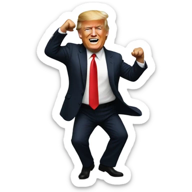 Trump dancing  sticker