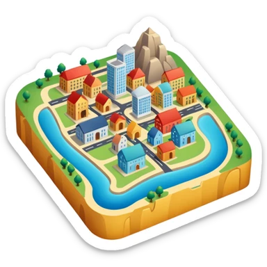 local map sticker