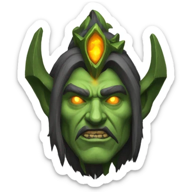 Horde Warlock Warcraft sticker