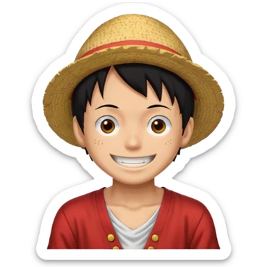 Luffy from one piece sticker