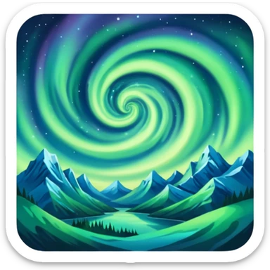 only northern light sticker