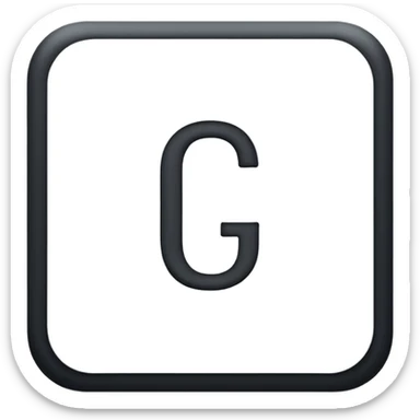 letters CGF in white, basic font, no styling or effects sticker