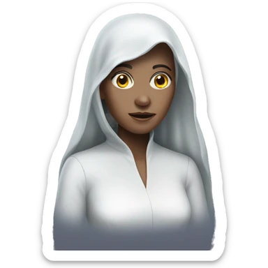 Realistic Ghostly woman sticker