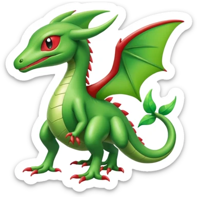 Full body shiny Flygon-grovyle sticker