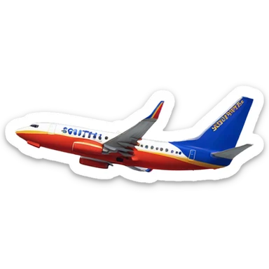 Southwest Airlines plane sticker