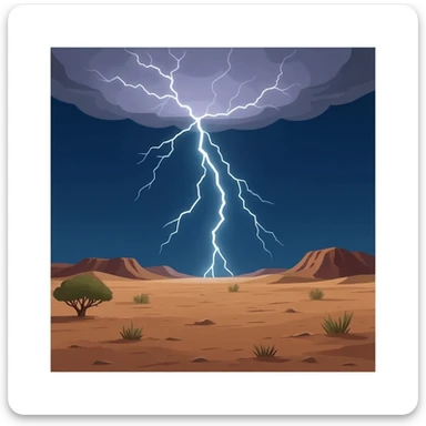 heat lightning sticker