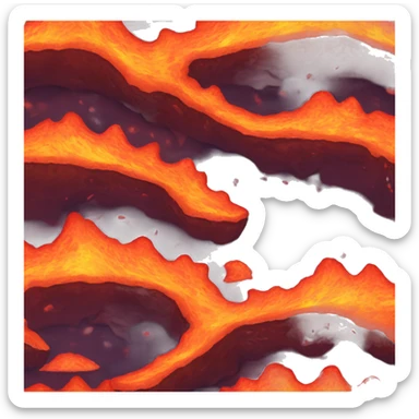 lava ocean sticker