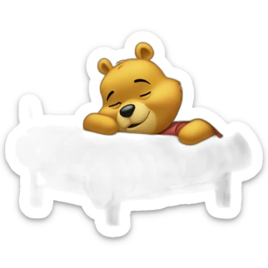 Winnie pooh sleep sticker