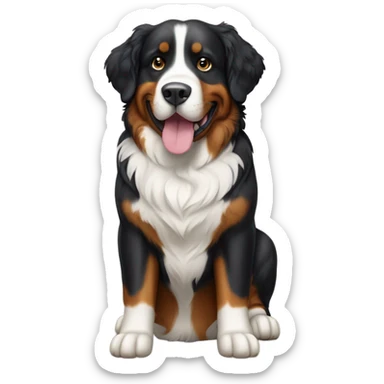 Bernese mountain dog without tan color sticker