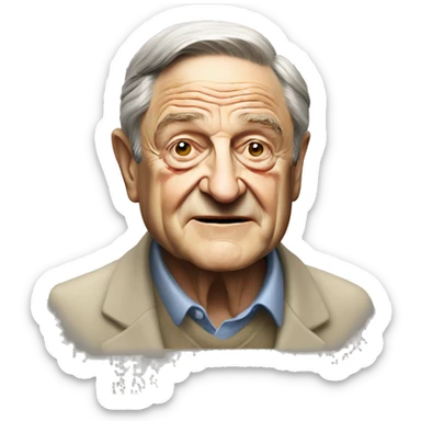 George Soros sticker