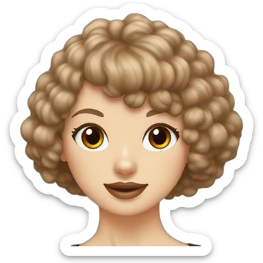 Taylor swift and Dark brown toy poodle sticker