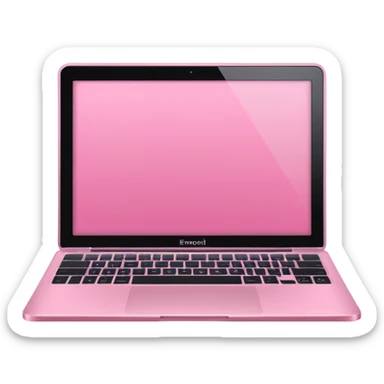 pink laptop macbook sticker