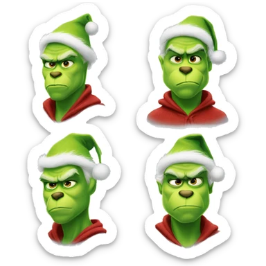 henry cavill as grinch sticker