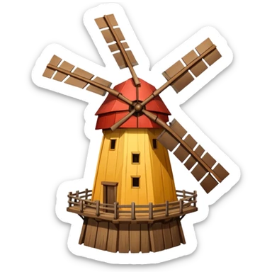 Windmill sticker