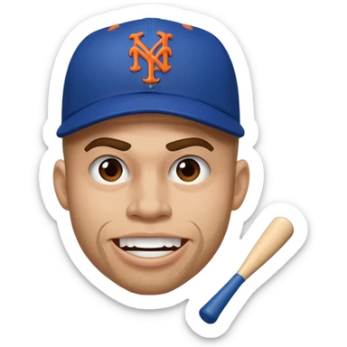 New York Mets grimace  sticker