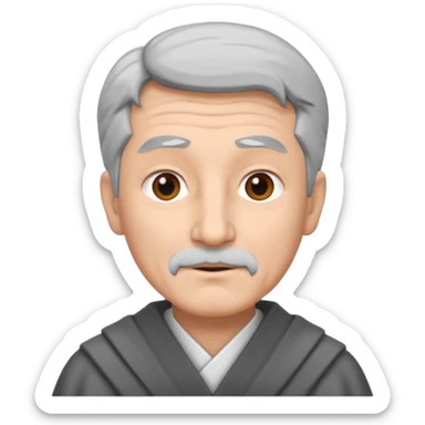 Wise man B&W sticker