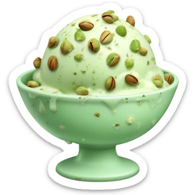 Pistachio ice cream  sticker