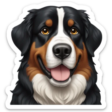 bernese-montain-dog-tedious-face sticker