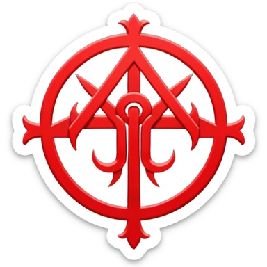 the Brand of Sacrifice symbol from Berserk, simplified sticker